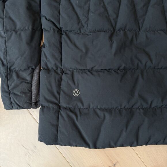 Lululemon Puffy Blanket Jacket Women's 4 Black Full Zip Down Insulated Puffer - Picture 10 of 11